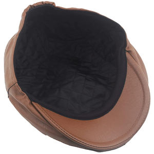 Casquette en cuir PU de haute qualité, nouveau style, tendance, de marque, hip hop, chapeau plat, casquettes en cuir - Product Image 6