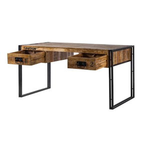 Bureau de travail moderne simple en bois avec rangements, étagères, meubles de bureau, bureaux d'ordinateur, travail pour le bureau - Product Image 5