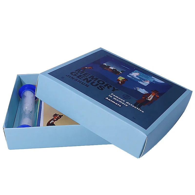 Custom logo design printing paper custom board game manufacturer paper board games card for children