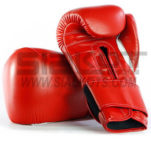 Gants de boxe en cuir mélangé, pour Arts martiaux, accessoire rembourré, sans doigts, vente en gros - Product Image 1