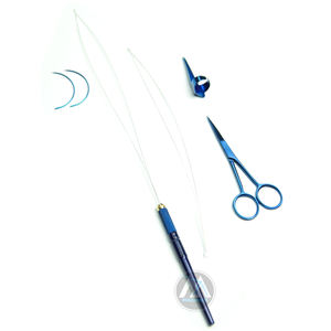 Juego de herramientas de extensión de cabello atado a mano azul de primera calidad Alicates de acero inoxidable Marca MAQNSCO Logotipo personalizado - Product Image 2