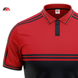 Polo avec logo personnalisé du fabricant Séchage rapide 100% polyester Tricot à manches courtes imprimé de haute qualité pour hommes - Product Image 4