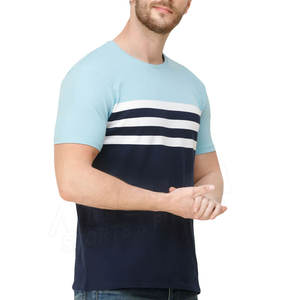 Doreen — T-Shirt uni, en coton, pour hommes, été - Product Image 2
