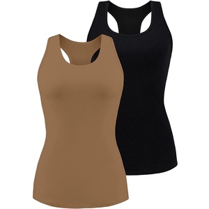 Débardeur tricoté bleu clair à col rond pour femme, couleur unie, style décontracté streetwear, en Spandex/Coton, respirant, écologique, séchage rapide, coupe courte - Product Image 1