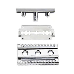 Maquinilla de afeitar de seguridad con doble filo para hombre, maquinilla de afeitar clásica, ajustable, con 5 cuchillas de doble filo, mariposa abierta, Estilo Vintage - Product Image 6