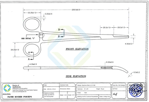 Faure Chất lượng cao 1x2 răng thép không gỉ phẫu thuật Kocher Hướng dẫn sử dụng forceps với đường cong nhẹ peritoneum kẹp - Product Image 2