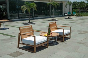 Silla Cattalina Bali de Soffa, Madera de Teca Indonesia Resistente y Duradera, Diseño Moderno Minimalista, Ecológica, para Sala de Estar u Hospital - Product Image 6