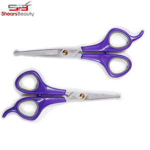 Plastic Handle Wholesale Latest <b>Dog</b> Grooming Scissors, Straight Pet Grooming <b>Shears</b> with Safety Round Tip - Product Image 6