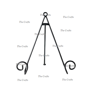 Support d'assiettes 4 quatre niveaux en fer noir pour la maison, l'hôtel et le restaurant Support d'assiettes de rangement pour ustensiles de cuisine - Product Image 2