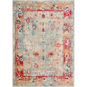多色棉印度手工大地板波西米亚客厅地毯区域地毯5x7ft英尺