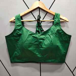 Chemisier saree de travail de séquence brodé de tissu de soie lourde indienne blouse lehenga pour les femmes - Product Image 3