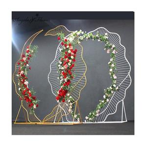 Admirable Design Decorative Backdrop Handmade Iron Gold Color Backdrop For <b>Wedding</b> Party And Engagement Use - Product Image 2