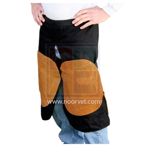 Haute visibilité qualité professionnelle Instrument vétérinaire Chaps toile cuir maréchal-ferrant tablier Top Notch cheval soins - Product Image 1