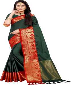 Banarasi soie Jacquard Saree avec chemisier femmes portent des dames fête Festival tenue quotidienne doux coton soie Sari en gros bas prix ethnique - Product Image 3