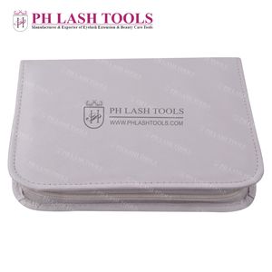 Funda elástica con cremallera blanca para 8 pinzas, un lugar seguro para guardar tus delicadas y útiles pinzas - Product Image 5