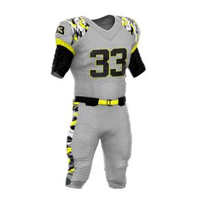 Maillot de football américain personnalisé 100% en polyester à manches courtes, uniforme brodé avec logo de l'équipe imprimé, vêtements de football personnalisés - Product Image 6