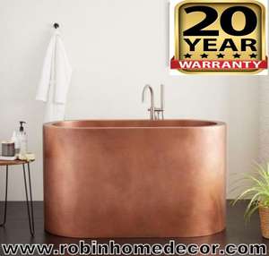Bañera de cobre pulido calibre 16 de la mejor calidad para decoración de baño disponible a un precio asequible de la India - Product Image 3
