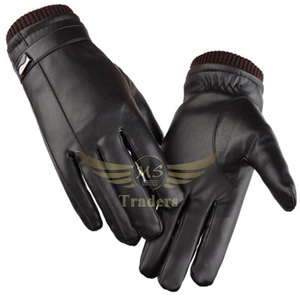 New men wholesale outdoor leather <b>gloves</b> adult fashion warm leather <b>gloves</b> - Product Image 3