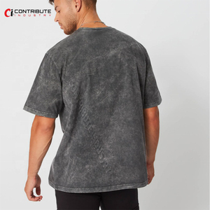 Personnalisé hommes Lavage À L'acide T-shirt Offre Spéciale produit - Product Image 2