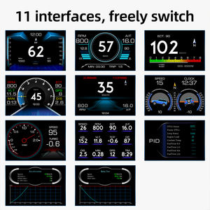 Nueva actualización OBD Gauge Sports Display P21 con pantalla LCD Medidor inteligente multifunción HUD Heads up Display para automóviles - Product Image 3