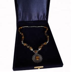 Collar chapado en plata de imitación con cuentas doradas, joyería de moda, diseño de regalo para fiesta de boda - Product Image 1