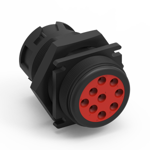 ขั้วต่อ HD10 9PIN; สี: ดำ (แผงอ่อนนุชชนิดติด) - Product Image 2