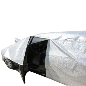 ZS fábrica <span class=keywords><strong>verano</strong></span> aislamiento térmico coche estacionamiento UV sol lluvia impermeable Peva protección coche cubierta - Product Image 5