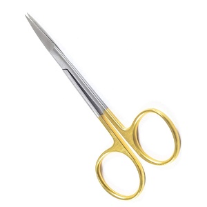 Vente flash - Ciseaux à iris professionnels SURGIMPEX en acier inoxydable, manche doré, ciseaux chirurgicaux médicaux de haute qualité, certifiés CE - Product Image 6