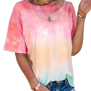 Nouveau Femmes Élégant Multi Couleurs Imprimé T-shirts 2025 Nouveau Fabricant Fournisseur Logo Personnalisé Sweat Fitness Hommes - Product Image 1