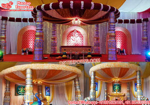 Mandela de fibra de boda de palacio de La Reina real, decoración de mandalas de boda de palacio de Rajwada - Product Image 4