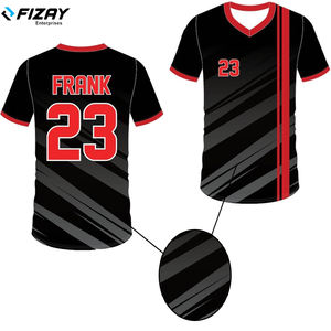 Fizay Enterprises เสื้อกีฬาครึ่งแขนเสื้อกีฬากางเกงเรียบง่ายใส่สบายเหมาะกับเบสบอลซอฟต์บอล - Product Image 5