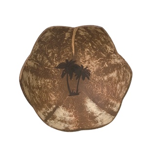 Plato de cáscara de coco, plato artesanal de madera tallada ecológica, plato de fruta Natural inspirado en plato artesanal de cáscara de coco, diseño único - Product Image 2