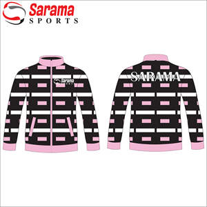 LOGOTIPO personalizado Turn Down Collar Metal Zip up Durable Algodón Poliéster Mezcla Sarga con diseño personalizado y empresa, - Product Image 1