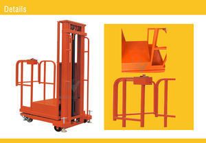 Pengangkat Barang <span class=keywords><strong>Semi</strong></span> Elektrik 200kg dengan Tinggi Angkat 40mm, Panjang Garpu 640mm, Lebar Garpu 600mm, Ban Poliuretan - Product Image 6