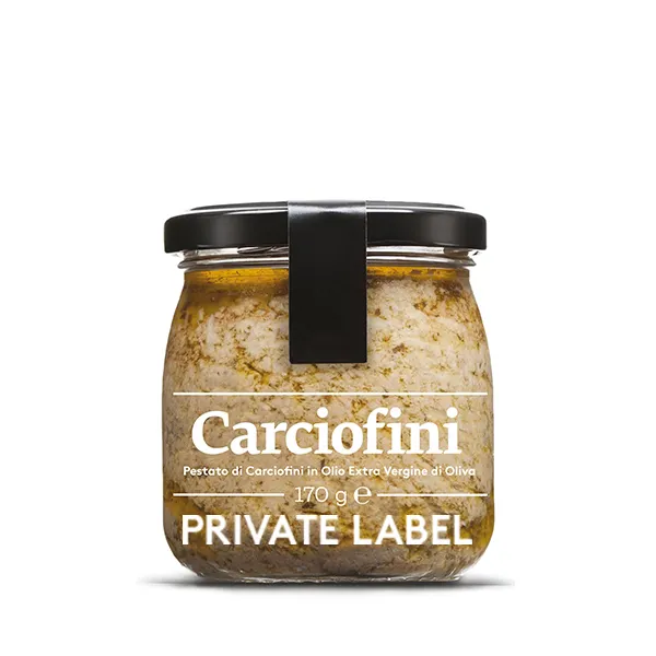 Étiquette privée, écartage de Pesto, Sauce musclée pour le pain, amuse-gueule canape, 1 pièce