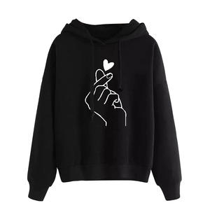 Sweat à capuche oversize en molleton de coton respirant pour femme 2024, coupe décontractée, coupe-vent, séchage rapide, confortable pour l'automne et l'hiver - Product Image 5