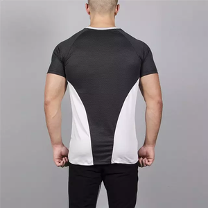 เสื้อยืดคอกลมสำหรับผู้ชายสีดำไซส์พิเศษใส่สบายเสื้อเจอร์ซี่ผ้าฝ้าย100% ระบายอากาศได้ดีออกแบบได้ตามต้องการ - Product Image 4