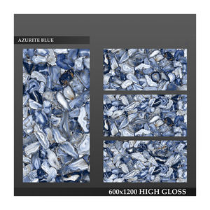 Offre Spéciale belle conception maison hôtel utilisation 600x1200mm bleu azurite carreaux de sol numériques pour wc urinoir. - Product Image 1