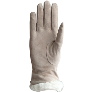 Custom Color Breathable Genuine Leather <b>Fur</b> <b>Trim</b> Wrist Driving Gloves Outdoor/SKI/Travel-Keven Impex Spring/Summer Daily - Product Image 2