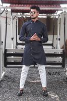 Kurta long inspiré des vêtements traditionnels indiens, fabriqué en pur coton, collection de pyjamas Kurta indiens pour hommes, saison des mariages, 9 couleurs