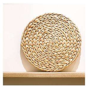 Napperon de table en rotin, imperméable, table ronde tressée, données en or 99 - Product Image 2