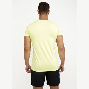 T-shirt respirant d'entraînement athlétique pour hommes avec impression de musculation Fitness Logo personnalisé Neck Tops - Product Image 4