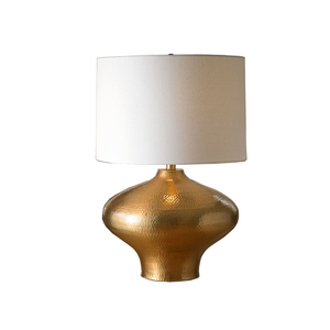 Lámpara de mesa vintage de metal martillado PARA USO HOTELERO - Product Image 3