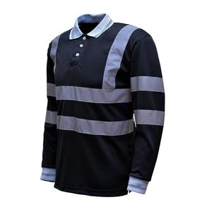 เสื้อเครื่องแบบยามฤดูหนาวแขนยาวสีดำมองเห็นได้ชัดเจนสำหรับผู้ชาย100% โพลีเอสเตอร์ออกแบบโลโก้ได้ตามต้องการ - Product Image 6
