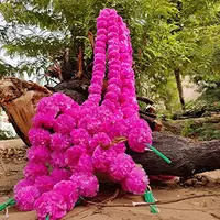 Guirlanda de flores artificiais artesanais original, flores fofas para decoração de casamento e festival, feita por fabricante indiano
