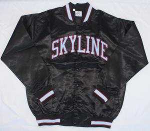 Veste professionnelle en satin avec lettres brodées, couleur personnalisée, pour sports en équipe de Baseball, collège - Product Image 4