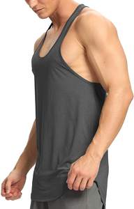 Chenille-Camiseta sin mangas personalizada para hombre, ropa deportiva de alta calidad, bordada, para gimnasio, venta al por mayor - Product Image 3