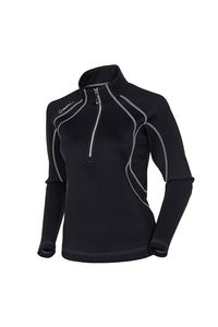 Camiseta deportiva de manga larga para mujer, ropa deportiva de color rojo, ligera y activa, de secado rápido, 1/4 - Product Image 6