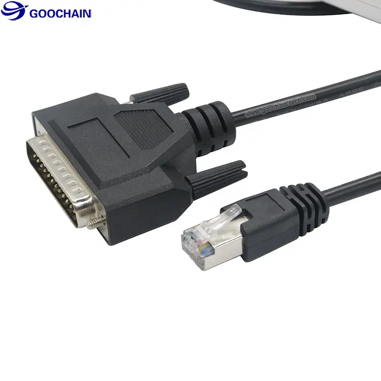 DB25 to RJ45 ağ yönlendiriciler CAB-CONAUX konsolu RJ 45 kablo konektörü RJ45 konnektörleri cisco router RS232 DB 25 kabloları