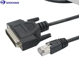 DB25 至 RJ45 网络路由器 CAB-CONAUX 控制台 RJ 45 电缆连接器 RJ45 连接器用于思科路由器 RS232 DB 25 电缆